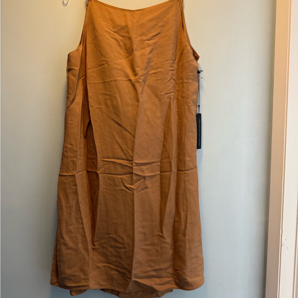 Calvin Klein Brown Sleeveless Midi Sundress